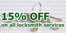 15% off in all Locksmith Services